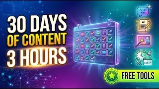 How I Create a Month of Social Media Content in 3 Hours&nbsp;(Using 4 FREE AI Tools)