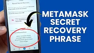How to See Secret Recovery Phrase (SRP) in Metamask? Get Seed Phrase