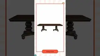 Traditional Dining Table 1pc Brown Cherry Finish Double Pedestal Base Separate Extension Leaf Din...