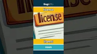 🇬🇧🇮🇩 licence - lisensi : learn English : ayo belajar bahasa Inggris : vocabulary builder