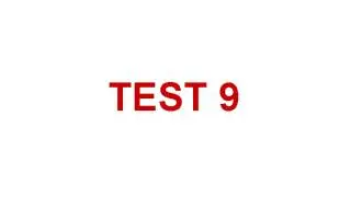 TEST 9_9