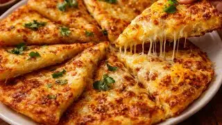 🔥 Potato Flatbread Better Than Pizza! Crispy Outside, Cheesy Inside 🔥
