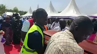 The procession to the arena