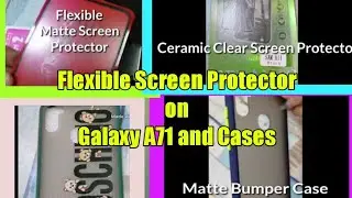 Samsung A11: Ceramic (Flexible) Screen Protector || Samsung A11 Phone Cases