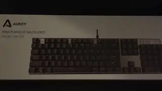Aukey KM-G3 Mechanical Keyboard Unboxing & Overview