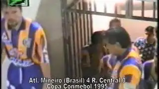 Atl  Mineiro (Brasil) 4 R. Central 0 - Copa Conmebol 1995 - Final (Ida)