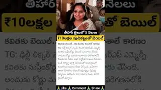 MLC Kavitha Released from Thihar Jail on Bail