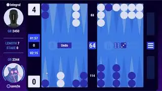 Backgammon Galaxy Integral (2.09) vs sava3n (4.63)