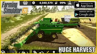 Farming Simulator 20 | Ultra HD Gameplay | HUGE SOYABEAN HARVEST (Android/Ios) #farmingsimulator20