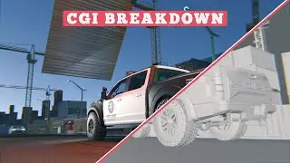 CGI Breakdown blender | VFX CGI Breakdown | car animation blender