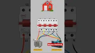 MCB manual change over by Munna Electrical #ytshorts #electrical #electrician