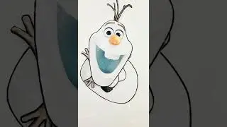 Unveiling Olaf's Craft Activity: A Frozen Secret #frozen #viral #diy #olaf #craft