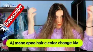 Aj mane hair,color change Kia dehko kesa hai😎