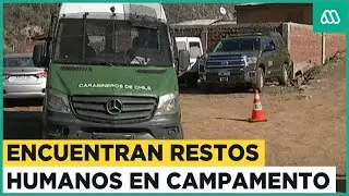 Restos humanos encontrados en campamento de Puente Alto