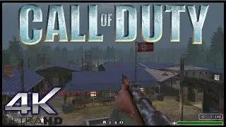 Call of Duty 1 Multiplayer 2020 POW Camp Gameplay 4K