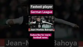 Fastest player in the German top flight football League #shorts #sports #bundesliga #premierleague