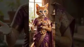 Mother Cat Angry on Father for Taking Kitten to Market 🐱😂 | Funny Cat Family Argument #shorts