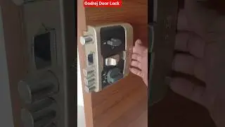 Godrej door lock 🔐 #shortvideo , How to install godrej door lock 🔐 #godrej #doorlock #shorts 🚪