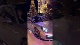 BILLIONAIRE COUPLE DRIVE HIS LUXURY PORSCHE 911 TURBO S IN MONACO 🇲🇨 #supercars #monaco #travel