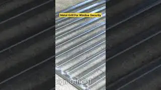Metal Grill For Window Security #diy #weldingworks #metalworking #fyp