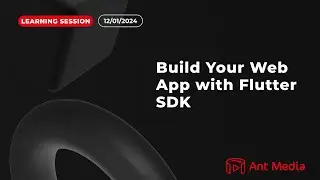 Build a WebRTC Live Streaming Web App with Flutter (Ant Media SDK)