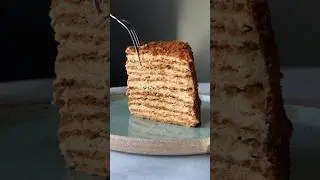 Clear your schedule and make this 10-layer honey cake. #cooking #baking #recipe #food #cake #how