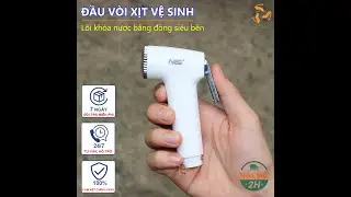 Đầu v&ograve;i xịt vệ sinh NHƯ LAN SAN 607 chất liệu ABS b&oacute;ng chống b&aacute;m bẩn van kh&oacute;a nước bằng đồng