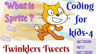 Basic Scratch coding for kids in Tamil -Part 4 |what is Sprite?/Costume |Twinklers Tweets