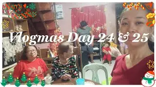 VLOGMAS DAY 24-25 | Cooking Noche Buena and Eating Christmas Dinner with the Family