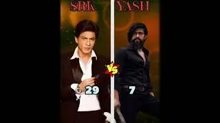 SRK VS YASH COMPARISON VIDEO #shorts #srk #kgf2