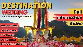 Budget Destination Wedding in Rishikesh Full Detail Video l #destinationwedding #riversidewedding