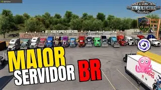 O SERVIDOR MAIS LOTADO DO BRASIL! CONVOY INSANO NO ATS AO VIVO!
