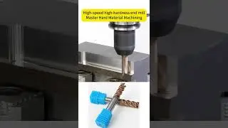 High-Speed Carbide End Mill: Master HRC60 Hard Material Machining with Double Efficiency! #cnctools