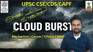 Cloud Burst Explained | Causes, Mechanism, Impacts & UPSC Notes | Geography & Disaster Management