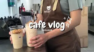 Cafevlog 🌻 making a milkshake with JollyPong, opening procedures, and drinks