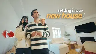 Our furniture finally made it to our new home in Canada 🥹🇨🇦