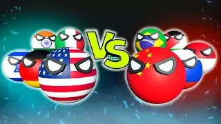USA Friends vs CHINA Friends - 3D Countryballs