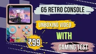 G5 Gaming Console 500+ Games Unboxing 🔥 | Budget Handheld Gaming Beast 😍| Unboxing & Gaming Test
