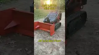 Mini Skid with a Box Snow Plow! #equipment #snowplow