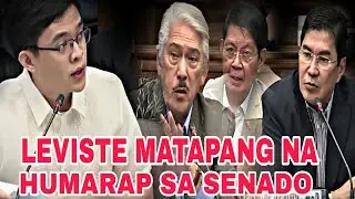 CONG LEVISTE MATAPANG NA HINARAP ANG SENADO PARA IBULGAR ANG KANYANG NALALAMAN