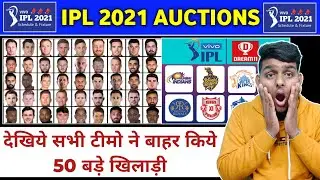 IPL 2021 - All Teams Released 50 Players Before IPL 2021 Auctions | IPL 2021 Released Players List