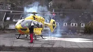 Landung heute von CHX Rheinland mit der  D HDOM  am Marienkrankenhaus in  Siegen   29 12 22