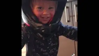 2 year old rides revvi 12&rdquo; bike 1st time ride