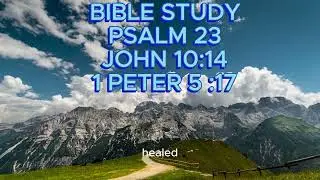 BIBLE STUDY   PSALM 23, JOHN 10, 14 1 PETER 5, 17