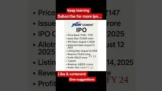 JSW cement ipo review..Jsw cement ipo price.. #sharemarket #jswcement #shorts #tranding