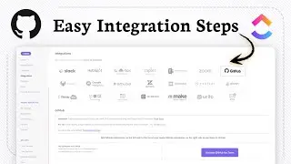 How to integrate ClickUp with GitHub (Simplified Connection)