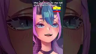 I'm Asian AND Hispanic . . .  #anime #vtuber #hispanic #envtubers #clips #vtuberuprising