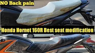 Honda hornet 160R Bucket seat | comfort seat ever no back pain for long ride @pawarseatcovers