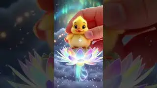 Magical Golden Duck 🐥✨ | Cute 3D Animation #goldenduck #3danimation #cuteanimals #shorts #duck