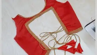 Backless blouse cutting and stitching || Latest backless blouse design cutting and stitching